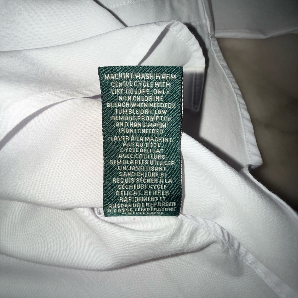 Ralph Lauren boys White Oxford Button Down Shirt Size 5 - Picture 6 of 10
